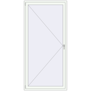 REHAU BRILLANT DESIGN 1100x2300 mm RAL 9016 Traffic white two-sided