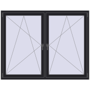 REHAU ENERGY-SAVING SYNEGO MD 1755x1355 mm BLACK_ULTI-MATT two-sided REHAU ENERGY-SAVING SYNEGO MD 1755x1355 mm BLACK_ULTI-MATT two-sided