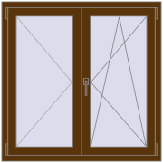 KORSA OPTIMUM REHAU EURO 70 1100x1100 mm
