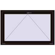REHAU OPTIMUM EURO-DESIGN 70 1400x900 mm BLACK_BROWN two-sided