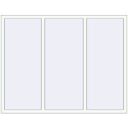 REHAU BRILLANT DESIGN 1920x1500 mm RAL 9016 Traffic white two-sided