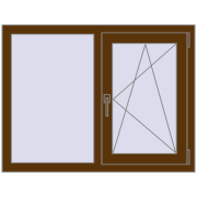 CLASICTHERM 70 1050x800 mm WALNUT dwustronny