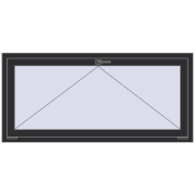 REHAU OPTIMUM EURO-DESIGN 70 1500x700 mm ANTHRACITE_GREY_GLATT two-sided