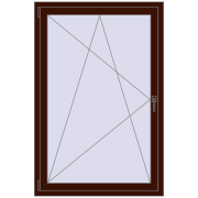 REHAU ARTEVO 1000x1500 mm BLACK_CHERRY dwustronny