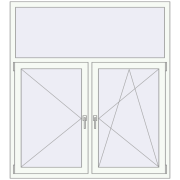 KORSA OPTIMUM REHAU EURO 70 1450x1600 mm