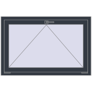 REHAU OPTIMUM EURO-DESIGN 70 1150x750 mm ANTHRACITE_GREY_STRUKTURAL two-sided