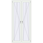 Okna skrzydłowe 1000x2200 mm REHAU OPTIMUM EURO-DESIGN 70 RAL 9016 Traffic white dwustronny