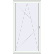 REHAU OPTIMUM EURO-DESIGN 70 1200x2300 mm GOLDEN OAK external