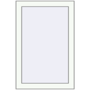 REHAU OPTIMUM EURO-DESIGN 70 530x750 mm RAL 9016 Traffic white two-sided