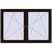 REHAU ENERGY-SAVING SYNEGO MD 1815x1160 mm BLACK_BROWN dwustronny