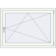 REHAU OPTIMUM EURO-DESIGN 70 1150x750 mm RAL 9016 Traffic white two-sided