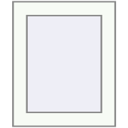 REHAU OPTIMUM EURO-DESIGN 70 370x450 mm RAL 9016 Traffic white two-sided