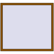 REHAU BRILLANT DESIGN 1300x1200 mm GOLDEN OAK two-sided