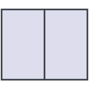 REHAU ENERGY-SAVING SYNEGO MD 2800x2300 mm ANTHRACITE_GREY_STRUKTURAL two-sided