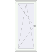REHAU OPTIMUM EURO-DESIGN 70 750x1750 mm RAL 9016 Traffic white two-sided
