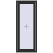 REHAU BRILLANT DESIGN 600x1500 mm BLACK_STRUCTURAL two-sided