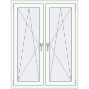 REHAU ENERGY-SAVING SYNEGO MD 1005x1310 mm ANTHRACITE_GREY_STRUKTURAL zewnętrzny