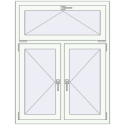REHAU OPTIMUM EURO-DESIGN 70 1000x1300 mm GOLDEN OAK external