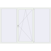 KORSA ENERGY-SAVING REHAU SYNEGO MD 2750x1960 mm RAL 9016 Traffic white two-sided