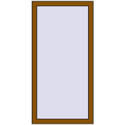 EPSILON OPTIMA 660x1280 mm GOLDEN OAK dwustronny