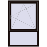 REHAU ENERGY-SAVING SYNEGO MD 1000x1500 mm BLACK_BROWN two-sided