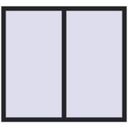 REHAU ENERGY-SAVING SYNEGO MD 1395x1285 mm BLACK_ULTI-MATT two-sided