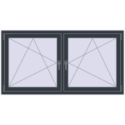 REHAU ENERGY-SAVING SYNEGO MD 1665x860 mm ANTHRACITE_GREY_STRUKTURAL dwustronny REHAU ENERGY-SAVING SYNEGO MD 1665x860 mm ANTHRACITE_GREY_STRUKTURAL dwustronny