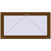 REHAU OPTIMUM EURO-DESIGN 70 1500x800 mm WALNUT two-sided