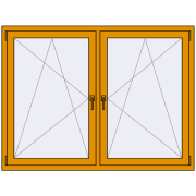 ALU STANDARD 72 1600x1200 mm RAL 1006 Maize yellow two-sided