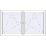 REHAU OPTIMUM EURO-DESIGN 70 2300x1300 mm RAL 9016 Traffic white two-sided