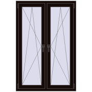 Okna skrzydłowe 1005x1505 mm REHAU ENERGY-SAVING SYNEGO MD BLACK_BROWN dwustronny Okna skrzydłowe 1005x1505 mm REHAU ENERGY-SAVING SYNEGO MD BLACK_BROWN dwustronny