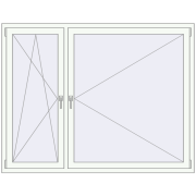 Okna skrzydłowe 1800x1400 mm KORSA ENERGY-SAVING REHAU SYNEGO MD