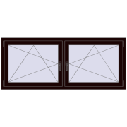 REHAU ENERGY-SAVING SYNEGO MD 1815x740 mm CHOCOLATE_BROWN dwustronny