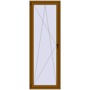 REHAU ENERGY-SAVING SYNEGO MD 800x2300 mm GOLDEN OAK two-sided