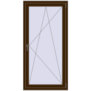 REHAU OPTIMUM EURO-DESIGN 70 800x1600 mm DARK_OAK two-sided