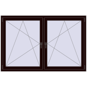 REHAU ENERGY-SAVING SYNEGO MD 1815x1145 mm CHOCOLATE_BROWN dwustronny