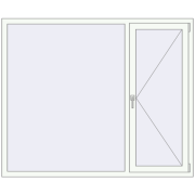 EPSILON OPTIMA 1750x1450 mm RAL 9016 Traffic white dwustronny