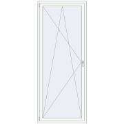 REHAU RENOVATION EURO 70 1000x2500 mm RAL 9016 Traffic white two-sided