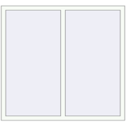 REHAU BRILLANT DESIGN 1400x1300 mm RAL 9016 Traffic white two-sided