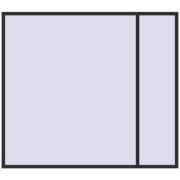 REHAU OPTIMUM EURO-DESIGN 70 2600x2300 mm ANTHRACITE_GREY_GLATT two-sided