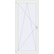 REHAU ENERGY-SAVING SYNEGO MD 1000x2300 mm RAL 9016 Traffic white dwustronny