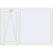 KORSA OPTIMUM REHAU EURO 70 1550x1100 mm