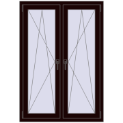 REHAU ENERGY-SAVING SYNEGO MD 1020x1430 mm CHOCOLATE_BROWN dwustronny