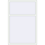 REHAU OPTIMUM EURO-DESIGN 70 1100x1700 mm RAL 9016 Traffic white two-sided