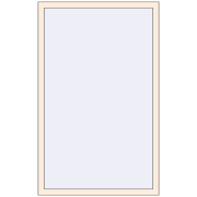 REHAU OPTIMUM EURO-DESIGN 70 1000x1600 mm CREAME_WHITE_50L-2 two-sided