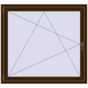 CLASICTHERM 70 1250x1150 mm DARK_OAK dwustronny