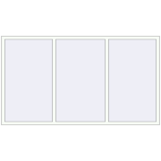 REHAU OPTIMUM EURO-DESIGN 70 2400x1350 mm RAL 9016 Traffic white two-sided