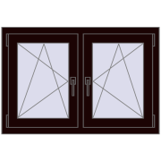 Okna skrzydłowe 1020x710 mm REHAU ENERGY-SAVING SYNEGO MD CHOCOLATE_BROWN dwustronny Okna skrzydłowe 1020x710 mm REHAU ENERGY-SAVING SYNEGO MD CHOCOLATE_BROWN dwustronny