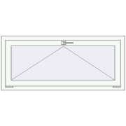 REHAU OPTIMUM EURO-DESIGN 70 1250x550 mm RAL 9016 Traffic white two-sided