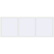 REHAU OPTIMUM EURO-DESIGN 70 3540x1335 mm RAL 9016 Traffic white two-sided